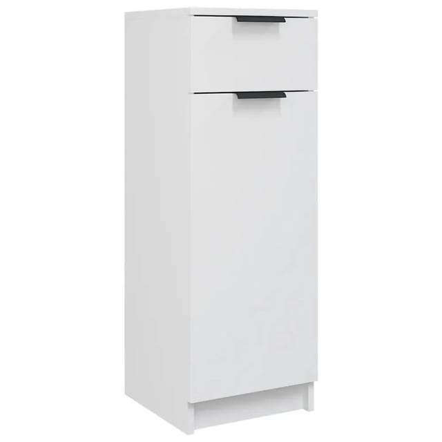 vidaXL Badschrank Weiß 32x34x90 cm Holzwerkstoff