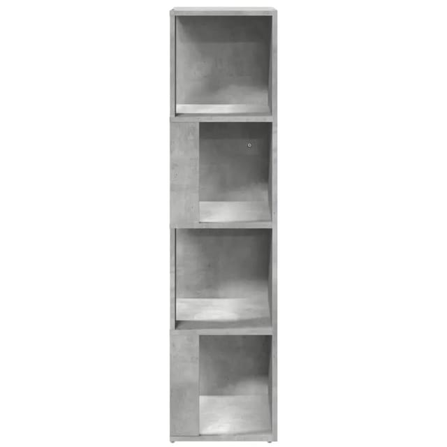 vidaXL Eckregal Betongrau 33x33x132 cm Holzwerkstoff