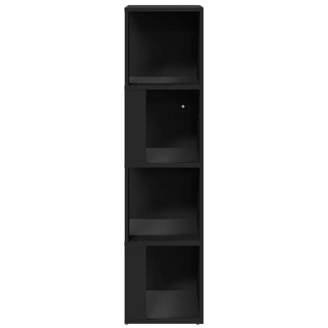 vidaXL Eckregal Schwarz 33x33x132 cm Holzwerkstoff