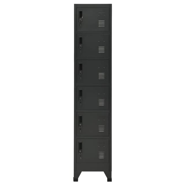 vidaXL Schließfachschrank Anthrazit 38x40x180 cm Stahl