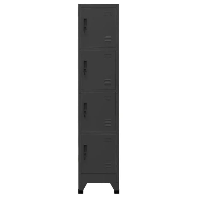 vidaXL Schließfachschrank Anthrazit 38x45x180 cm Stahl Modell 4