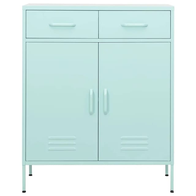 vidaXL Lagerschrank Minzgrün 80x35x101,5 cm Stahl Modell 2