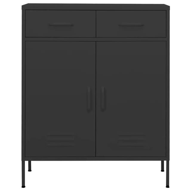 vidaXL Lagerschrank Anthrazit 80x35x101,5 cm Stahl Modell 2