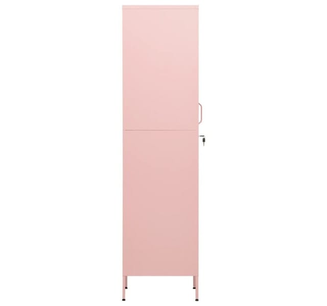 vidaXL Schließfachschrank Rosa 35x46x180 cm Stahl