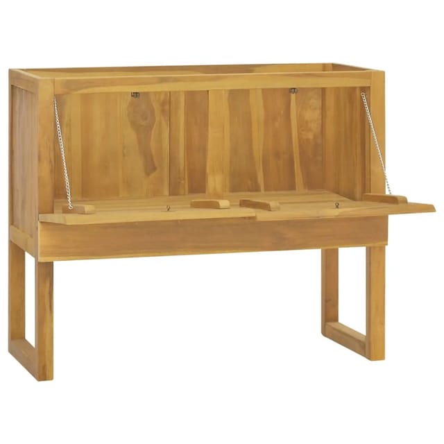 vidaXL Badschrank 90x45x75 cm Massivholz Teak Modell 2