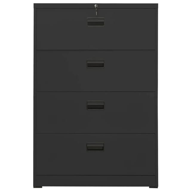 vidaXL Aktenschrank Anthrazit 90x46x134 cm Stahl