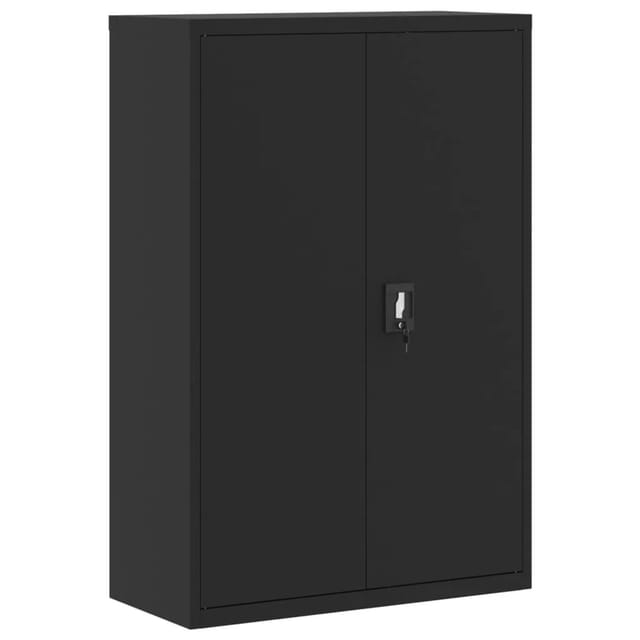 vidaXL Aktenschrank Schwarz 90x40x140 cm Stahl