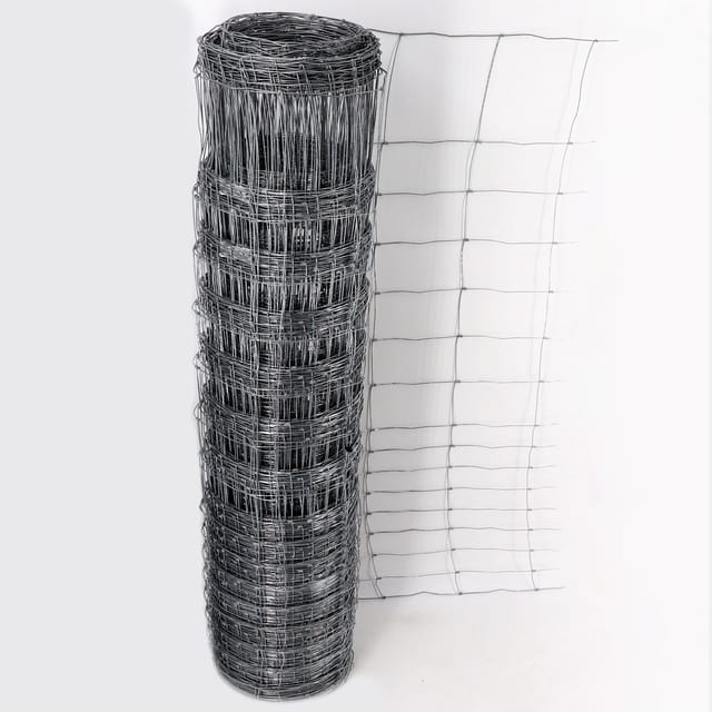 Aquagart 100m Wildzaun Forstzaun Weidezaun Knotengeflecht Drahtzaun 120/16/15