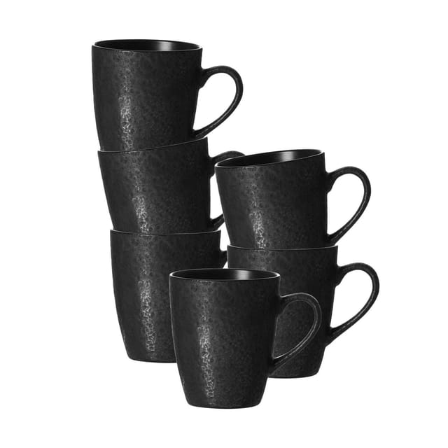 Ritzenhoff & Breker Kitwe Kaffeebecher 370 ml 6er Set Schwarz