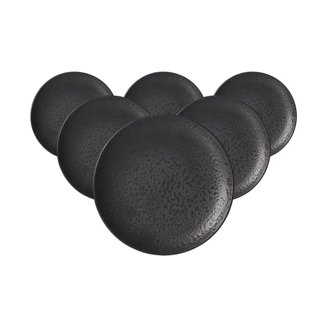 Ritzenhoff & Breker Kitwe Dessertteller 20 cm 6er Set Schwarz