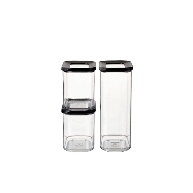Mepal Modula Vorratsdosen-Set 3-teilig Schwarz