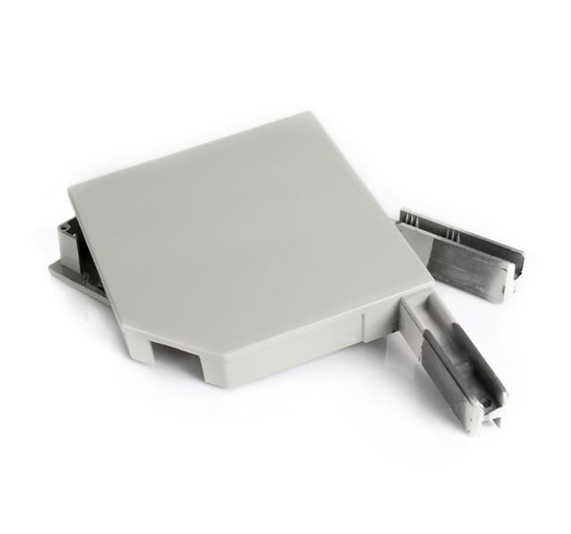 Avosdim Alu Blendkappen 45 Grad 165mm Grau Ral 7038