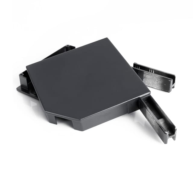 Avosdim Alu Blendkappen 45 Grad 150mm Anthrazitgrau Ral 7016