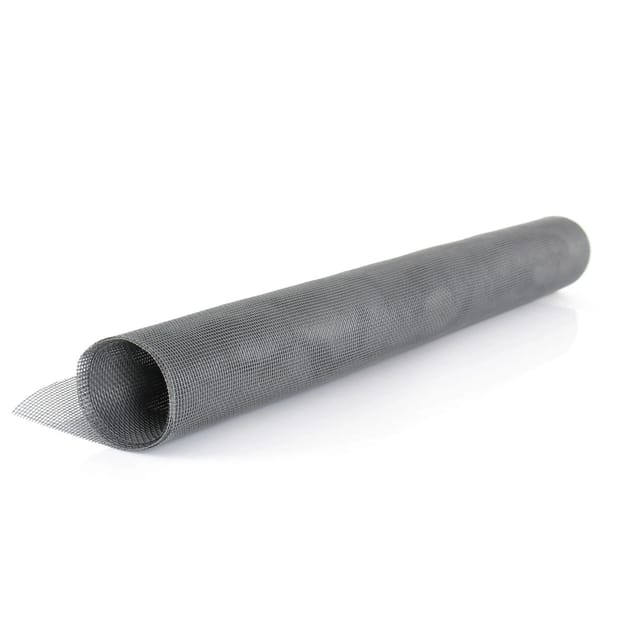 Avosdim Fliegennetz aus Fiberglas 140cm x 3000cm Grau