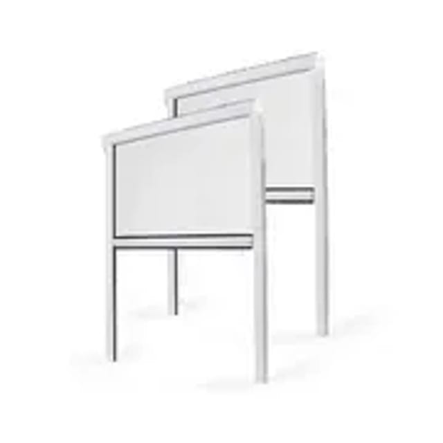 Avosdim 2 Insektenschutzrollo für Fenster PVC 100cm x 160cm Weiß