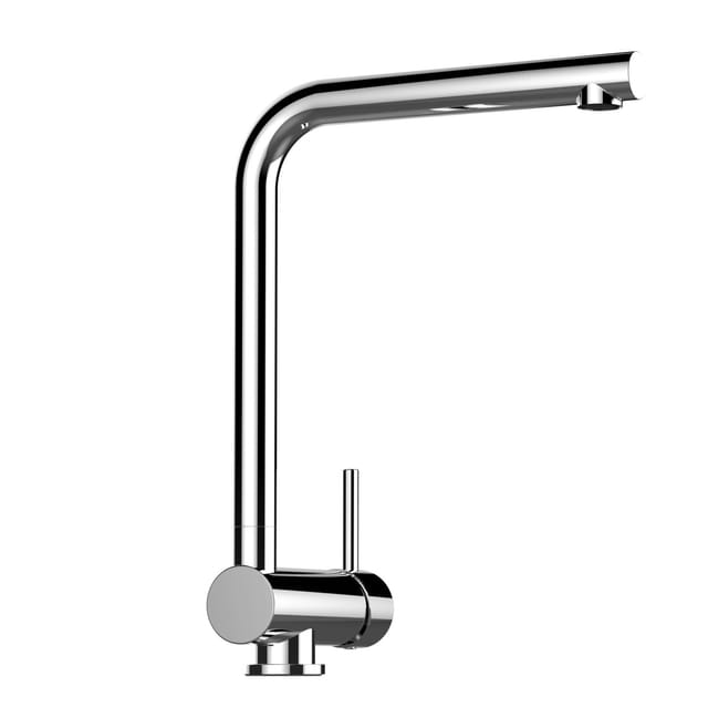VIZIO Wasserhahn Vorfenster Küchenarmatur Umklappbar 6 CM mit 360° Schwenkbarem L Auslauf Verchromt