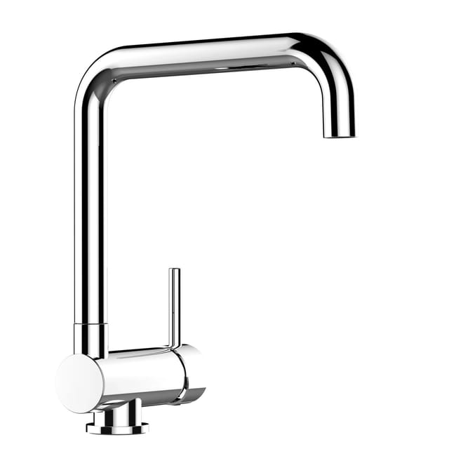 VIZIO Wasserhahn Vorfenster Küchenarmatur Umklappbar 6 CM mit 360° Schwenkbarem N Auslauf Verchromt