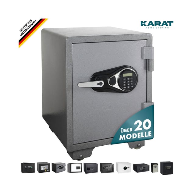 KARAT Tresor Cullinan Tastenfeld LCD-Display Magnetsystem Bodenmatte 53 x 46 x 47 cm
