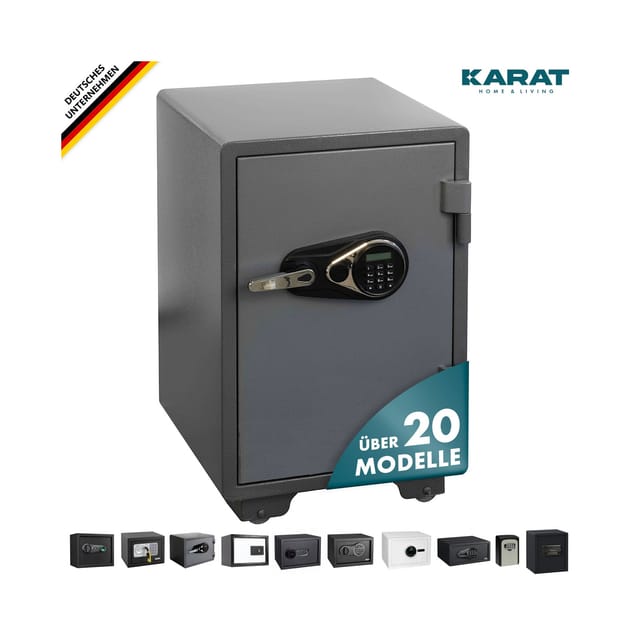 KARAT Tresor Cullinan Tastenfeld LCD-Display Magnetsystem Bodenmatte 70 x 50 x 49 cm