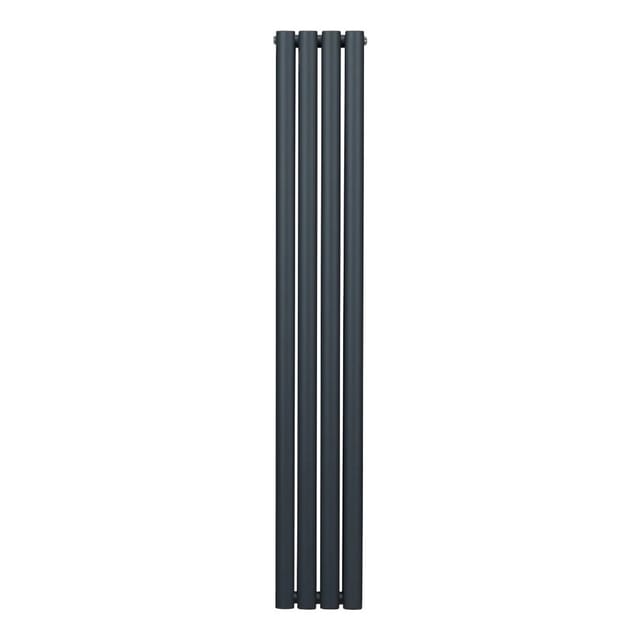 Monstershop Oval Röhrenheizkörper 1600mm x 240mm Anthrazitgrau
