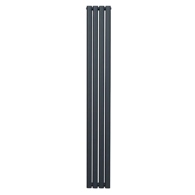 Monstershop Oval Röhrenheizkörper 1800mm x 240mm Anthrazitgrau