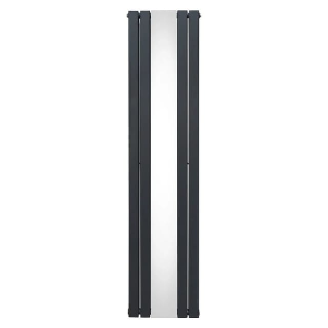 Monstershop Heizkörper mit Spiegel 1800mm x 425mm Anthrazitgrau
