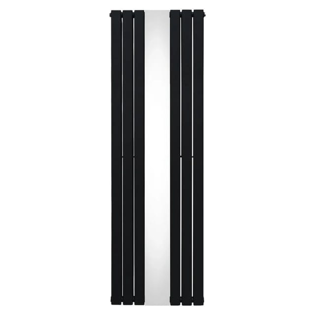 Monstershop Heizkörper mit Spiegel 1800mm x 565mm Schwarz