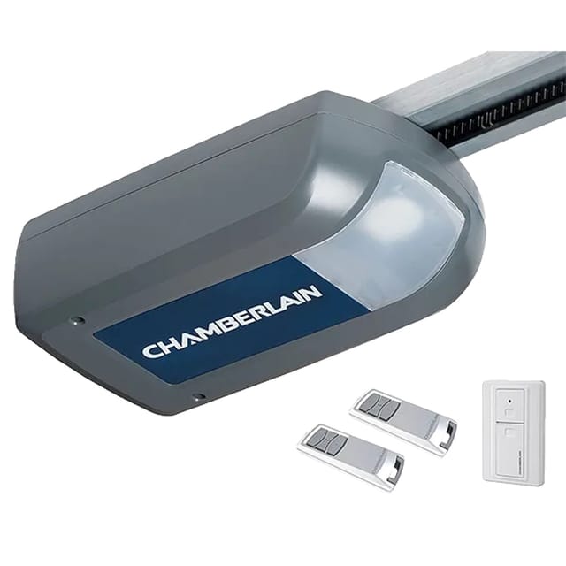 Chamberlain Garagentor-Antrieb ML810EV 800N mit Fernbedienung und Funkwandtaster Smartphone-Bedienung Möglich