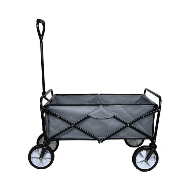Monstershop Faltbarer Gartenwagen Grau
