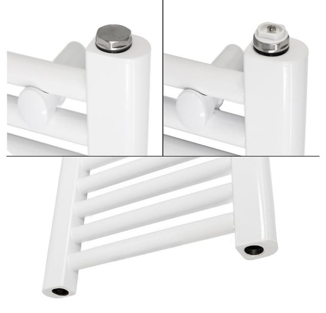 ECD Germany Badheizkörper Elektrisch 750x1200mm Weiß Gerade mit Heizstab 1200W