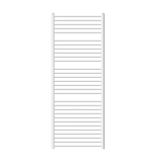 LuxeBath Badheizkörper 750x1800mm Weiß Gebogen Heizkörper mit Seitenanschluss