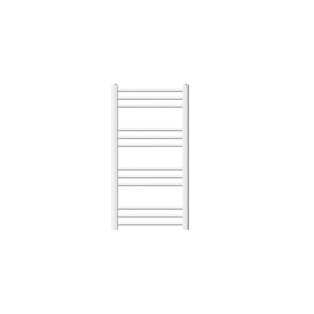 LuxeBath Badheizkörper 500x800 mm Weiß Heizkörper Gerade mit Seitenanschluss