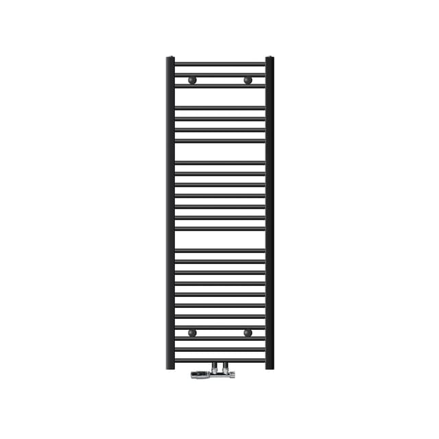 ECD Germany Badheizkörper Mittelanschluss 500 x 1500 mm Anthrazit Thermostat Eck