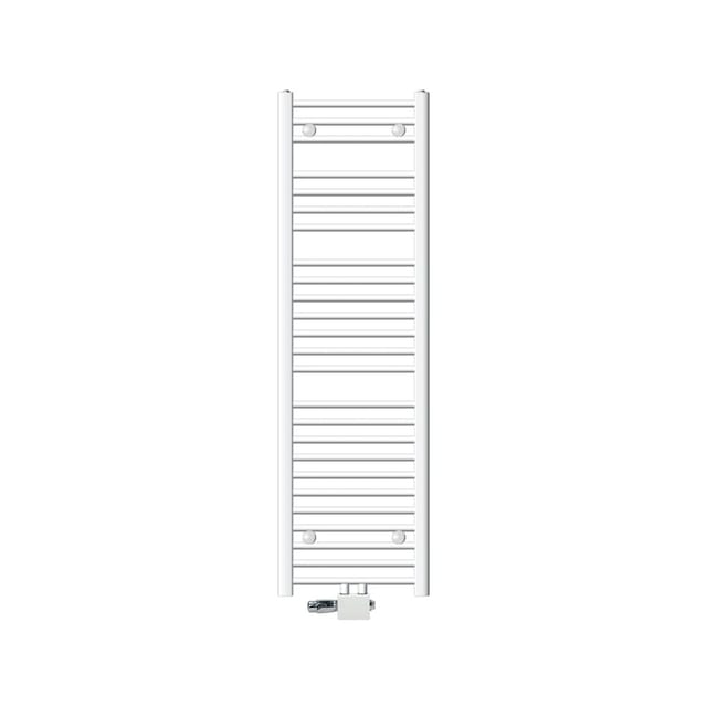 ECD Germany Badheizkörper 400 x 1500 mm Weiß mit Anschlussgarnitur Universal Eck