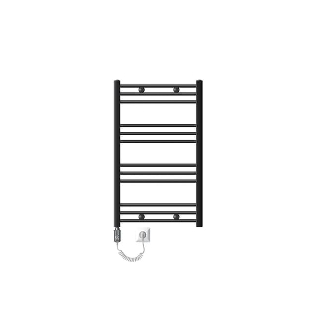 LuxeBath Badheizkörper Elektrisch mit Stab 300W 60x80 cm Anthrazit Gerade