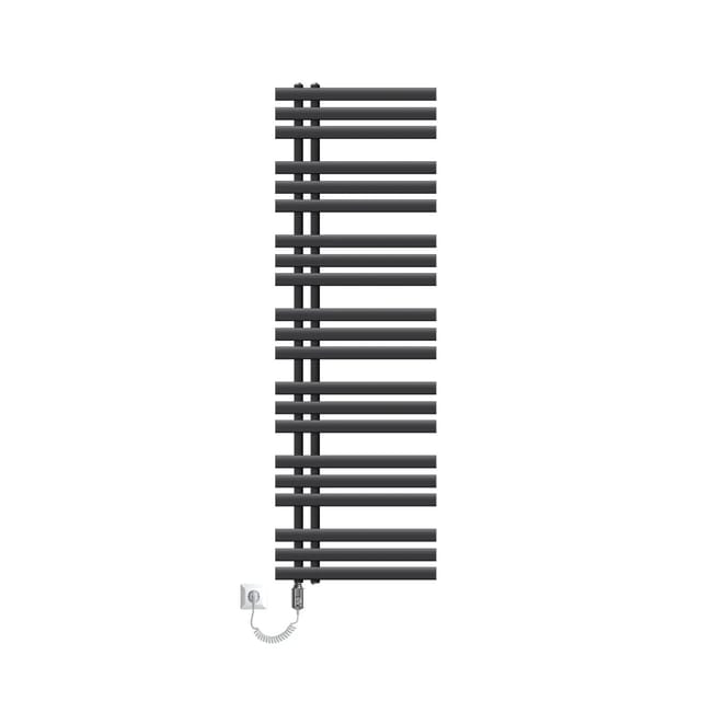 ECD Germany Iron EM Badheizkörper Elektrisch Heizstab 900W 500x1600 mm Anthrazit