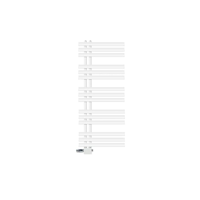 LuxeBath Badheizkörper Iron EM 500x1200 mm Weiß mit Thermostat Universal Eck