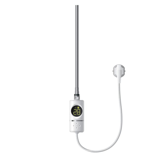 ML-Design Heizstab 300W Weiß mit Thermostat und LCD Bildschirm Timing-Funktion