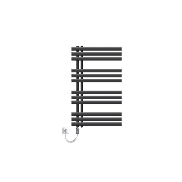 ECD Germany Iron EM Badheizkörper Elektrisch Heizstab 300W 600x1000mm Anthrazit
