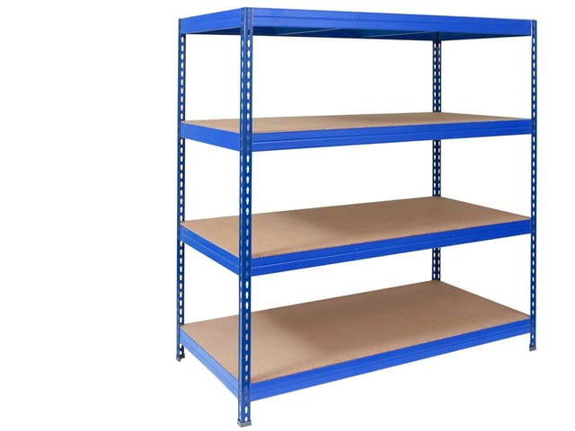 KARAT Weitspannregal Schwerlastregal Blau Traglast 1500 kg 177 x 160 x 60 cm