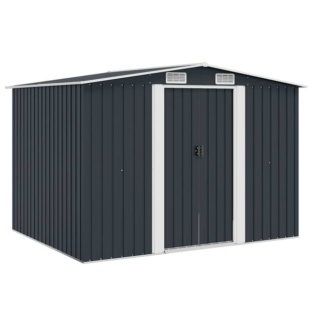 vidaXL Geräteschuppen Anthrazit Stahl 257x205x178 cm 661644