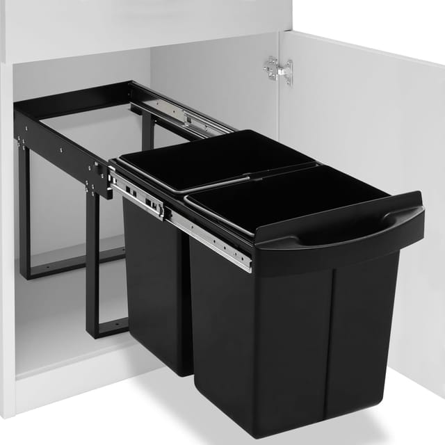 vidaXL Abfüllbehälter für Küchenschrank Ausziehbar Sofü-Close 48 L 664472