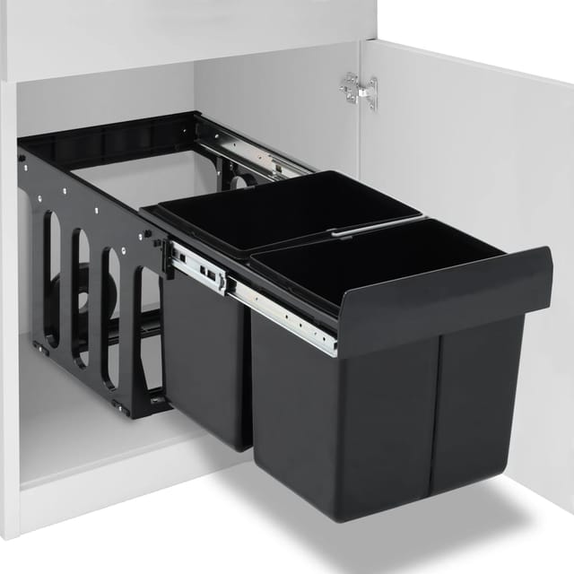 vidaXL Abfüllbehälter für Küchenschrank Ausziehbar Sofü-Close 36 L 664470