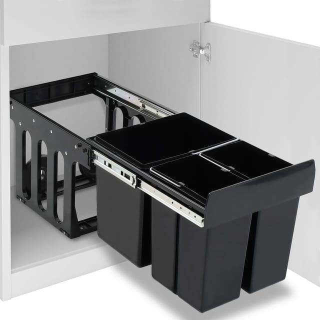 vidaXL Abfüllbehälter für Küchenschrank Ausziehbar Sofü-Close 48 L 664473