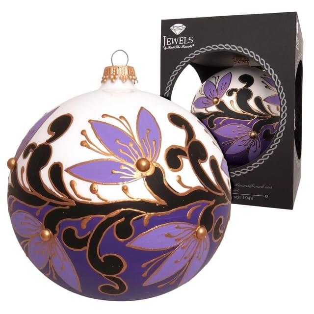 Krebs Glas Lauscha Weihnachtskugeln Jugendstil 1-tlg. 8cm