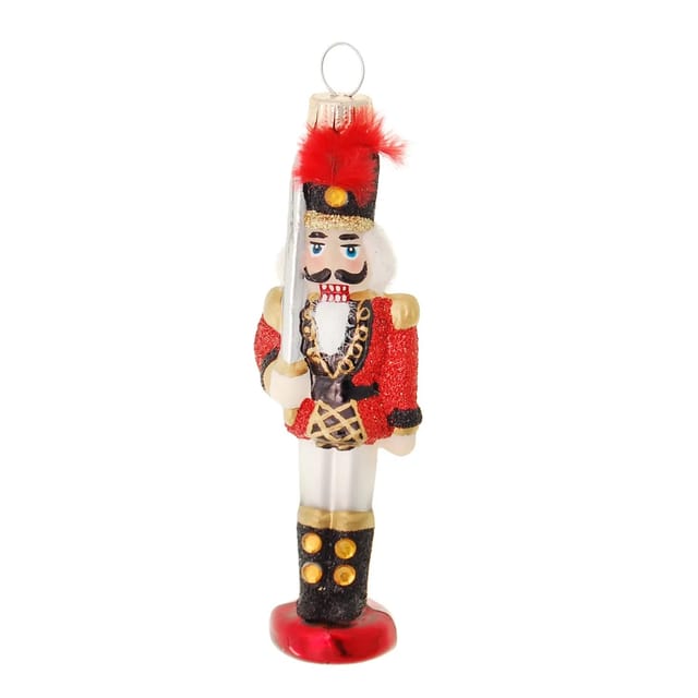 Krebs Glas Lauscha Weihnachtsornament Nussknacker 1-tlg. 12cm
