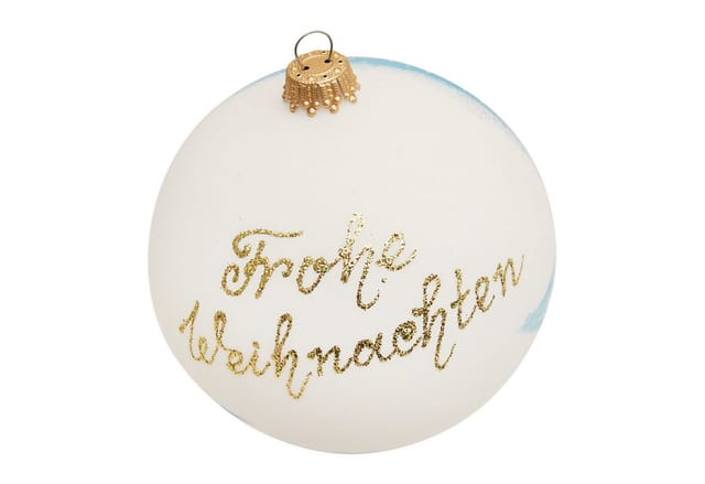 Krebs Glas Lauscha Geschenkugel Weihnachtsmann 1-tlg. 10cm