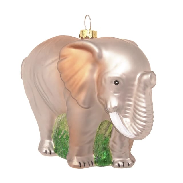 Krebs Glas Lauscha Weihnachtsornament Elefant 1-tlg. 6cm