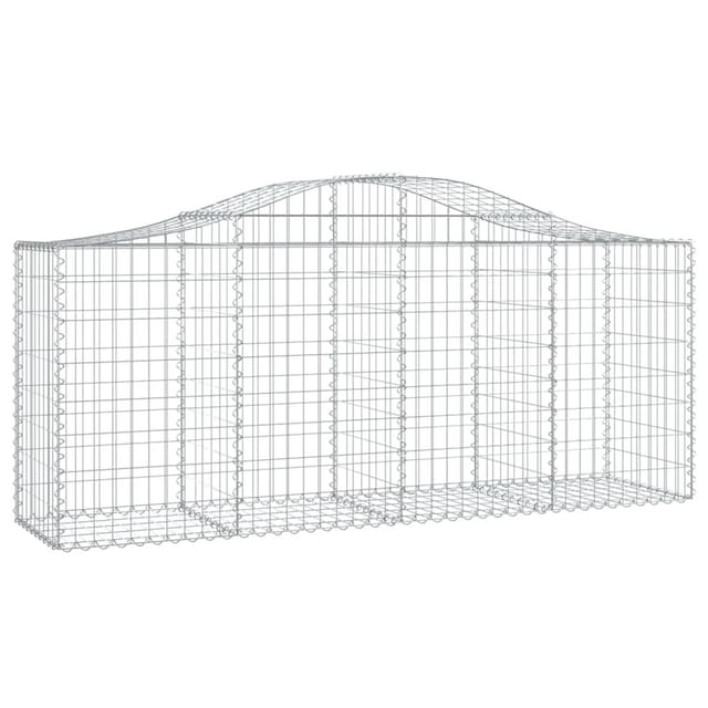 vidaXL Gabionen mit Hochbogen 25 Stk 200x50x80/100cm Eisen 1595532