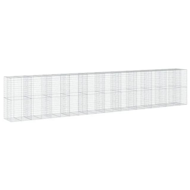 vidaXL Gabione mit Deckel 1050x100x200 cm Eisen 2144934